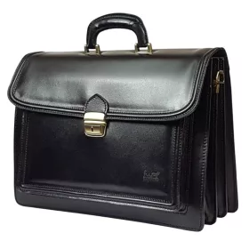   Maxmoda Lorenzo tripla rekeszes férfi olasz bőr aktatáska 39 × 29 cm