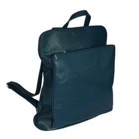   Maxmoda Maria türkizkék színű női bőr hátizsák 35 × 30 cm