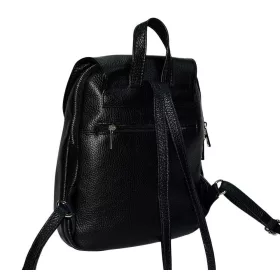 Maxmoda Aniella fekete női bőr hátizsák