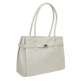 Maxmoda Alcina olasz női bézs bőr válltáska 35×28 cm