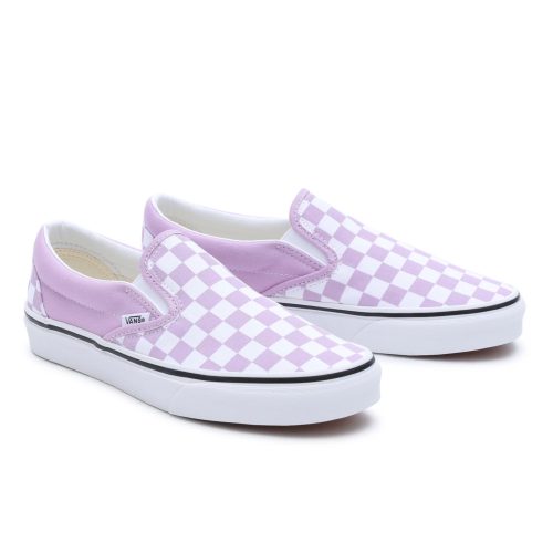 Vans Classic Slip-On COLOR THEORY CHECKERBOARD LUPINE cipő, 37 / 5.5