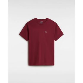   Vans MN LEFT CHEST LOGO TEE BURGUNDY férfi póló, XS, bordó