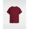 Vans MN LEFT CHEST LOGO TEE BURGUNDY férfi póló, XS, bordó