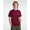 Vans MN LEFT CHEST LOGO TEE BURGUNDY férfi póló, XS, bordó