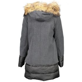 Yes Zee női szürke kapucnis kabát