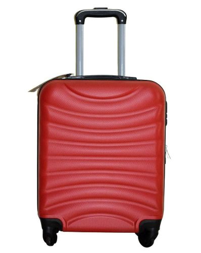 Ormi piros színű, keményfalú, Wizzair, Ryanair kabinbőrönd 50 cm