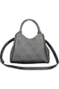 Guess Jeans Meridian II fekete, mintás női kézitáska, oldalpánttal 25 x 20 x 12 cm