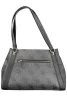 Guess Jeans mintás fekete női válltáska  37 x 24 x 10 cm