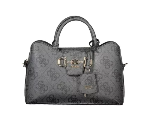 Guess Jeans Janie fekete mintás női kézitáska 32 x 20 x 10 cm
