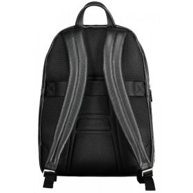 Piquadro fekete férfi bőr hátizsák 20 x 36 x 34 cm