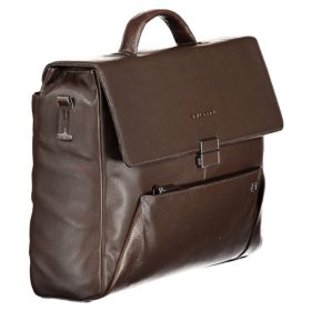   Piquadro luxus minőségű barna bőr aktatáska, laptoptartóval 15,6" 41 x 31 cm