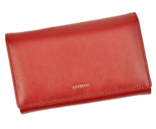 Patrizia piros női bőr pénztárca 15,5 × 9,5 cm