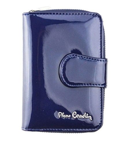 Pierre Cardin kék, női bőr pénztárca 9,5 × 13 cm