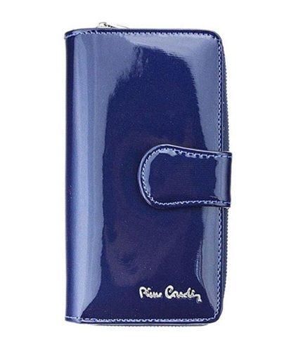 Pierre Cardin kék, női bőr pénztárca 9,5 × 17 cm