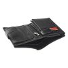 Pierre Cardin fekete, férfi bőr pénztárca, RFID 10 × 13 cm