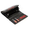 Pierre Cardin fekete színű női bőr pénztárca 16 × 9,5 cm