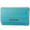 Pierre Cardin türkiz színű női bőr pénztárca 16 × 9,5 cm