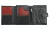 Pierre Cardin fekete-piros színű, férfi bőr, átfogópántos pénztárca, RFID védelemmel, 10,5 × 12,7 cm