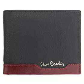   Pierre Cardin fekete-piros színű, férfi bőr pénztárca, RFID védelemmel, 11 × 9 cm