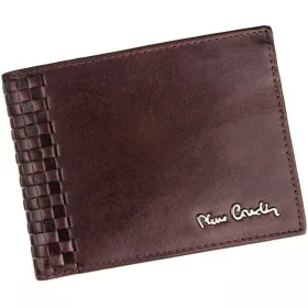 Pierre Cardin férfi bőr pénztárca, barna 11 × 9 cm