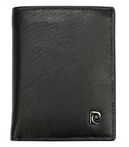 Pierre Cardin férfi bőr pénztárca, kártyatartó, fekete, RFID 8 × 10 cm 