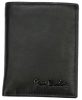 Pierre Cardin fekete, férfi bőr pénztárca, RFID védelemmel, 8 × 10 cm 