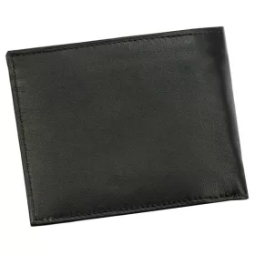   Pierre Cardin fekete-piros színű, férfi bőr pénztárca, RFID védelemmel, 12 × 9,5 cm