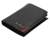 Pierre Cardin fekete-piros, férfi bőr pénztárca, RFID védelemmel, 9,5 × 13 cm