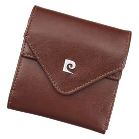   Pierre Cardin konyak színű női bőr pénztárca 9 × 9,5 cm