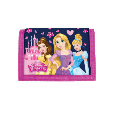 Disney Hercegnők pink tépőzáras pénztárca