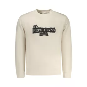 Pepe jeans férfi bézs cipzáras pulóver