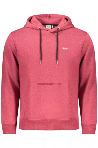 Pepe jeans férfi piros cipzáras pulóver