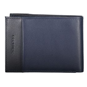   Piquadro kék-fekete design bőr pénztárca, férfi  13 x 9 cm