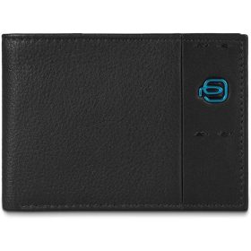   Piquadro fekete-szürke design bőr pénztárca, férfi  13 x 9 cm