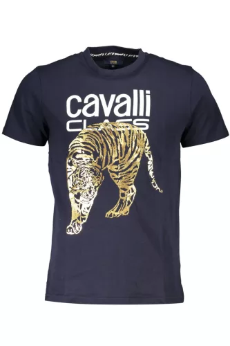 CAVALLI CLASS RÖVID UJJÚ FÉRFI PÓLÓ KÉK