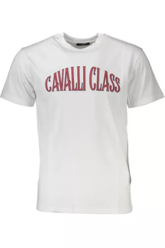 CAVALLI CLASS RÖVID UJJÚ FÉRFI PÓLÓ FEHÉR