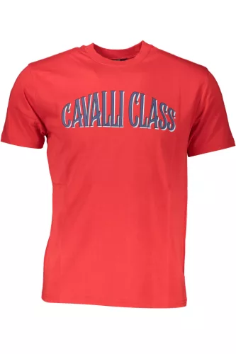 CAVALLI CLASS RÖVID UJJÚ FÉRFI PÓLÓ PIROS