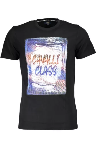CAVALLI CLASS RÖVID UJJÚ FÉRFI PÓLÓ FEKETE XL