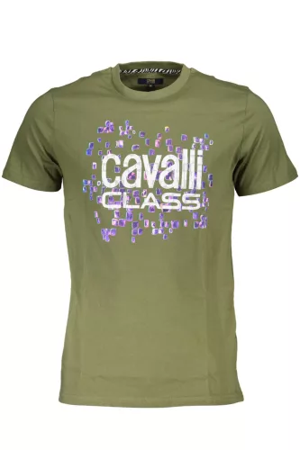 CAVALLI CLASS RÖVID UJJÚ FÉRFI PÓLÓ ZÖLD