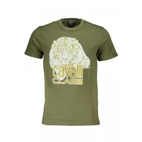 Cavalli Class férfi zöld rövid ujjú póló