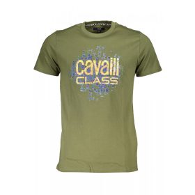 Cavalli Class férfi zöld rövid ujjú póló