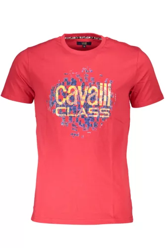 CAVALLI CLASS RÖVID UJJÚ FÉRFI PÓLÓ PIROS