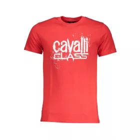Cavalli Class férfi piros rövid ujjú póló XL