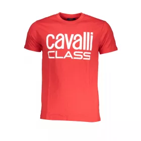 Cavalli Class férfi piros rövid ujjú póló XL
