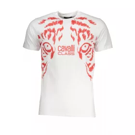 Cavalli Class férfi fehér rövid ujjú póló XL