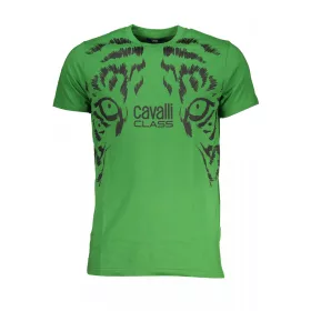 Cavalli Class férfi zöld rövid ujjú póló XL