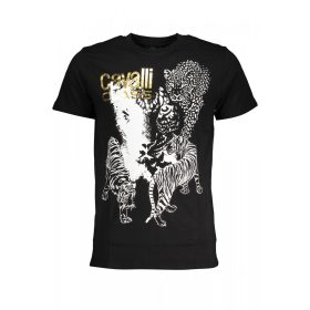 Cavalli Class férfi fekete rövid ujjú póló XL