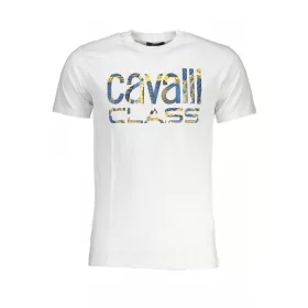 Cavalli Class férfi fehér rövid ujjú póló XL