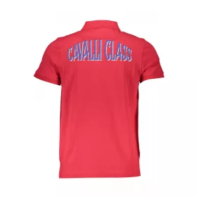 Cavalli Class férfi piros rövid ujjú póló