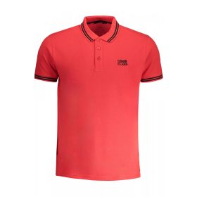 Cavalli Class férfi piros rövid ujjú póló XL